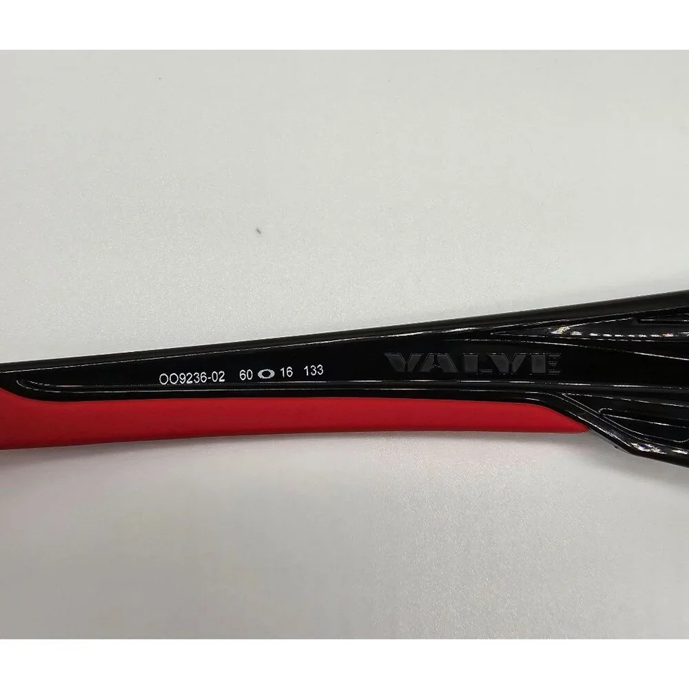 Oakley Valve Sunglasses Polished Black Frame Red Iridium Lens‎